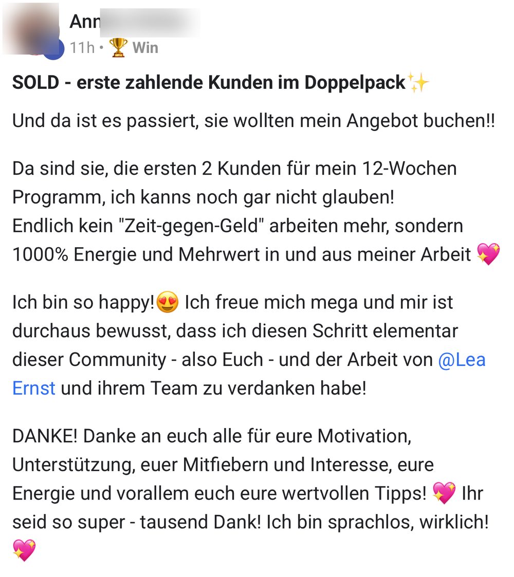 Screenshot: die ersten 2 Kunden im Doppelpack