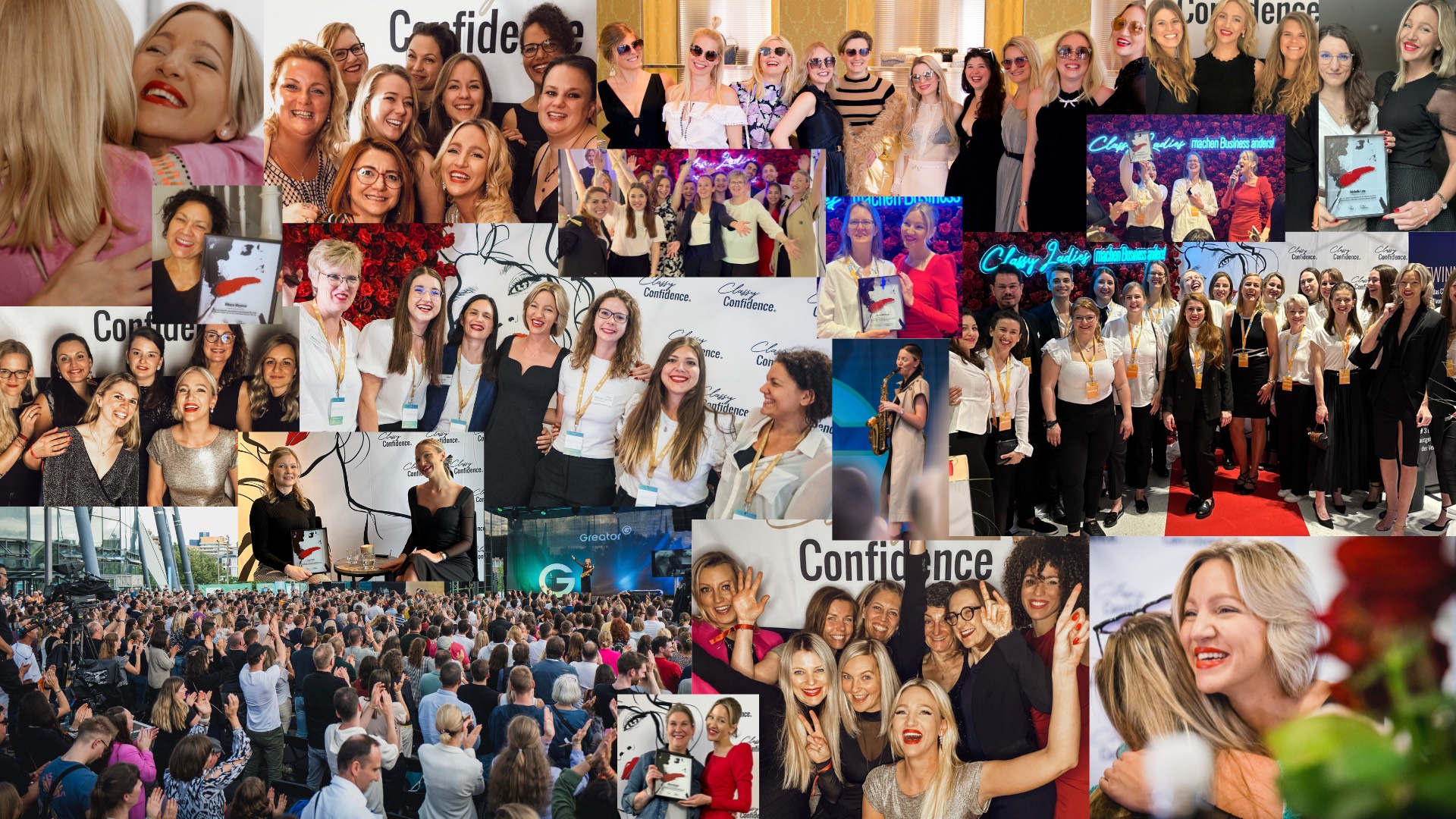 Die Classyladies: Kundinnen von Classy Confidence auf Events, mit Awards und auf dem roten Teppich