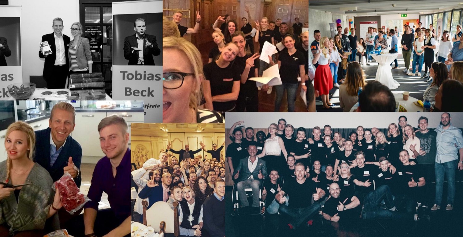 Lea Ernst in der Tobias-Beck-Ära mit Team und auf Seminaren